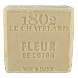 Mydło marsylskie Kwiat Bawełny 100g bez oleju palmowego Le Chatelard 1802