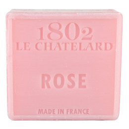 Mydło marsylskie Róża 100g Le Chatelard 1802 be oleju palmowego