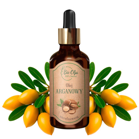 Olej Arganowy BIO nierafinowany 50ml BioOlja z pipetą