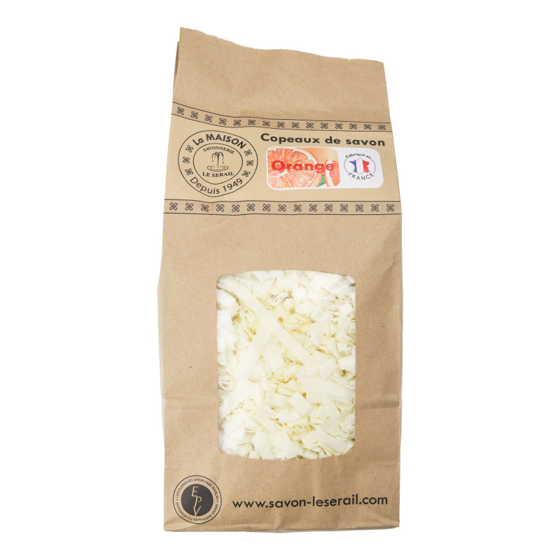 Płatki mydlane do prania z mydła marsylskiego 1kg Pomarańczowe Płatki mydlane do prania z mydła marsylskiego 1kg Pomarańczowe
