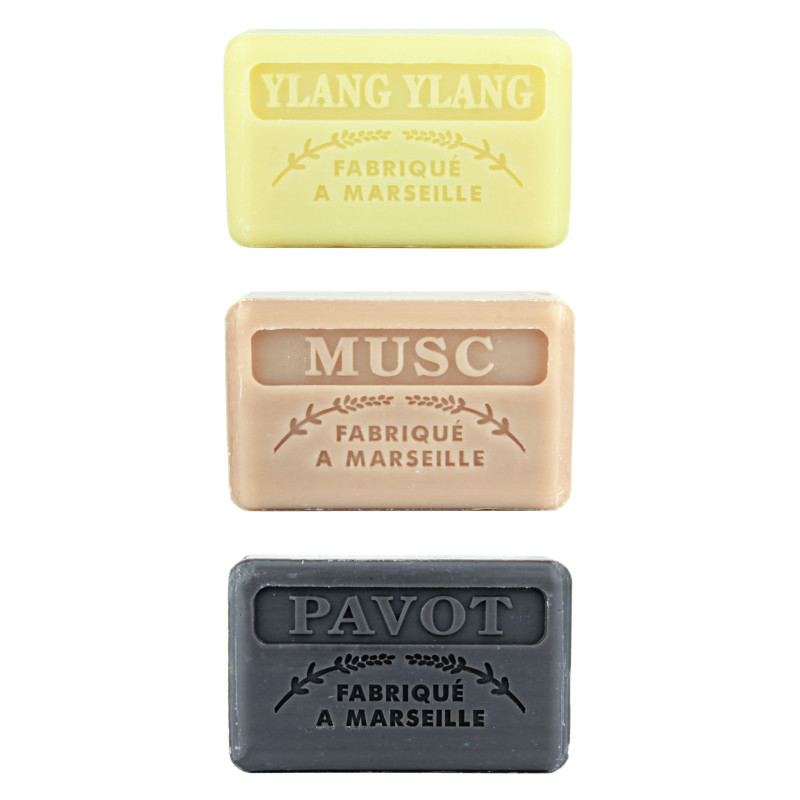Zestaw mydeł marsylskich 3x125g Ylang Ylang Piżmo Opium Zestaw mydeł marsylskich 3x125g Ylang Ylang Piżmo Opium