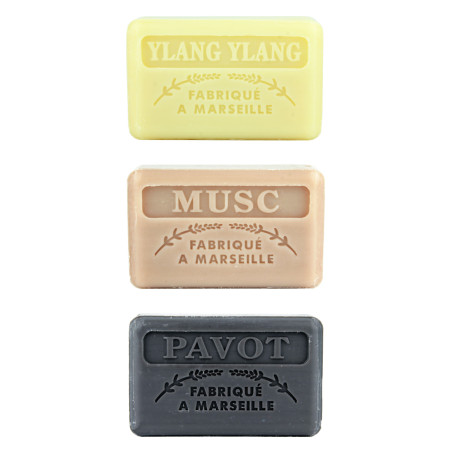 Zestaw mydeł marsylskich 3x125g Ylang Ylang Piżmo Opium