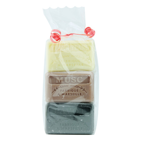 Zestaw mydeł marsylskich 3x125g Ylang Ylang Piżmo Opium