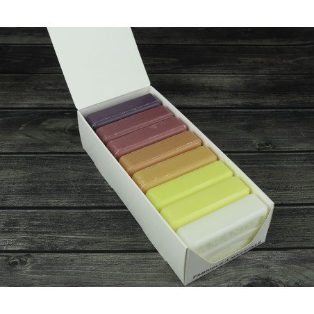 Zestaw mydeł marsylskich 8x125g w pudełku