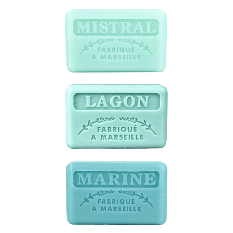 Zestaw mydeł marsylskich 3x125g Mistral Laguna Morskie Zestaw mydeł marsylskich 3x125g Mistral Laguna Morskie