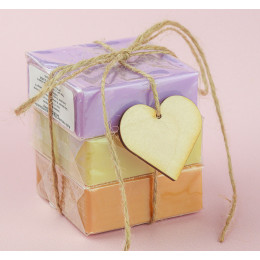 Zestaw mydeł marsylskich 3x100g Lawenda Olej Arganowy Drzewo Sandałowe