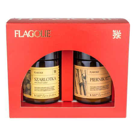 Zestaw sojowych świec "Zapach Świątecznych Wypieków" 2x120g Flagolie