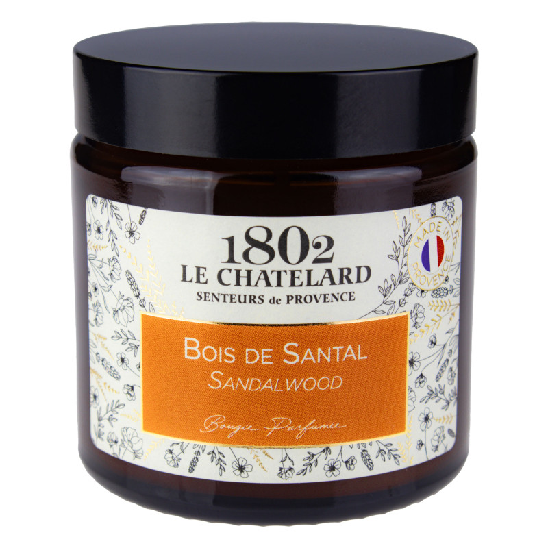 Sojowa świeca zapachowa Drzewo Sandałowe Le Chatelard 1802 80g zapach Świąt Sojowa świeca zapachowa Drzewo Sandałowe Le Chatelard 1802 80g zapach Świąt