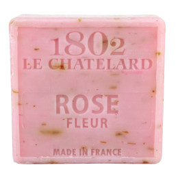Mydło marsylskie Róża z Płatkami 100g Le Chatelard 1802