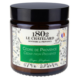 Sojowa świeca zapachowa cedr prowansalski Le Chatelard 1802 80g