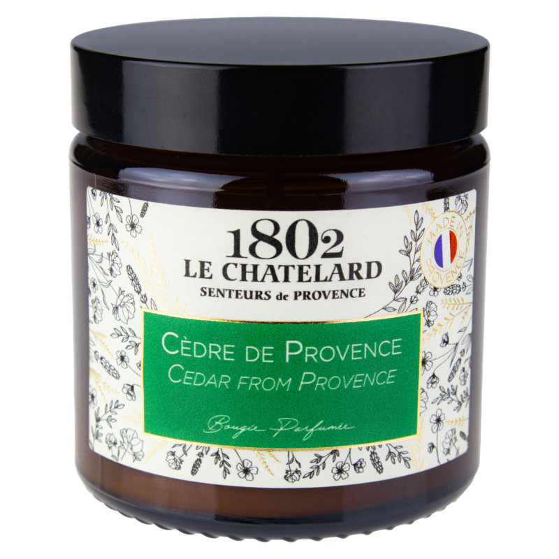 Sojowa świeca zapachowa cedr prowansalski Le Chatelard 1802 80g Sojowa świeca zapachowa cedr prowansalski Le Chatelard 1802 80g
